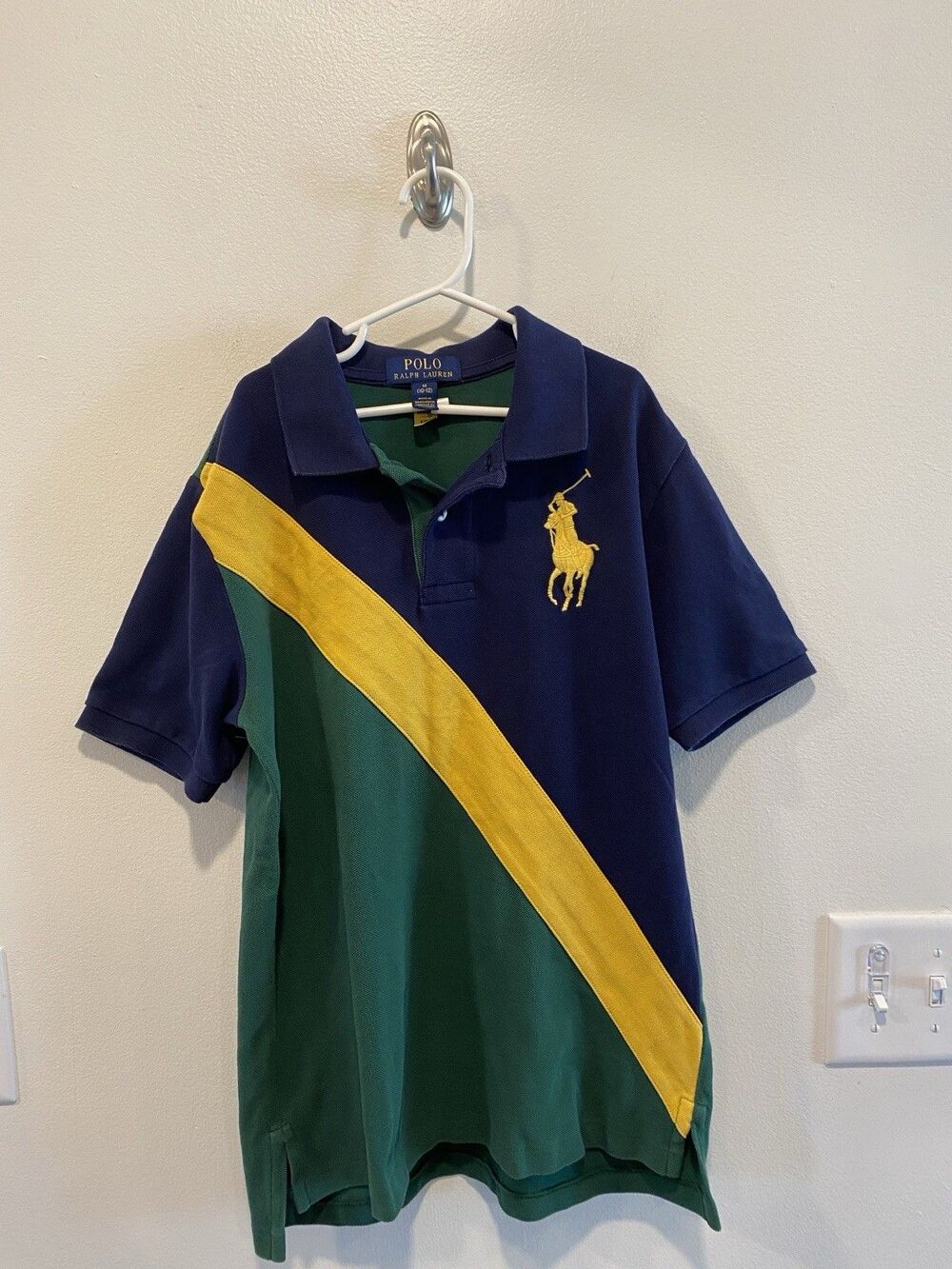 Polo Ralph Lauren Boys Big Pony Polo Sz 10-12 Years 100% Cotton Old Money Preppy